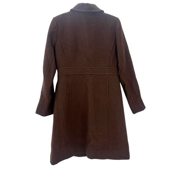 J. Crew Wool-Blend Lined Lady Day Coat Long Sleeve Brown Size 8 NWT - Picture 7 of 12
